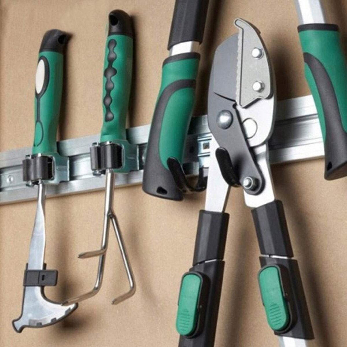 Multifunction Wall Mount Garage Holder for Mop / Broom / Hanger (4 Pcs Set) - Image 4