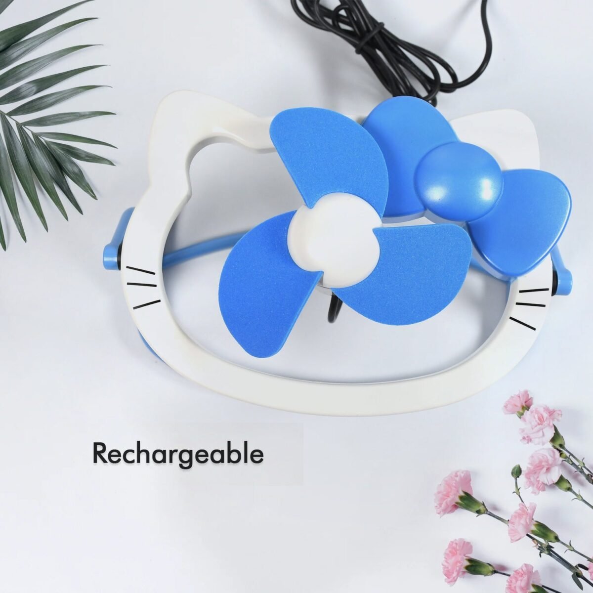 Hello Kitty USB Mini Fan: Cute, Quiet & Portable Desk Buddy (Battery Not Included) - Image 5