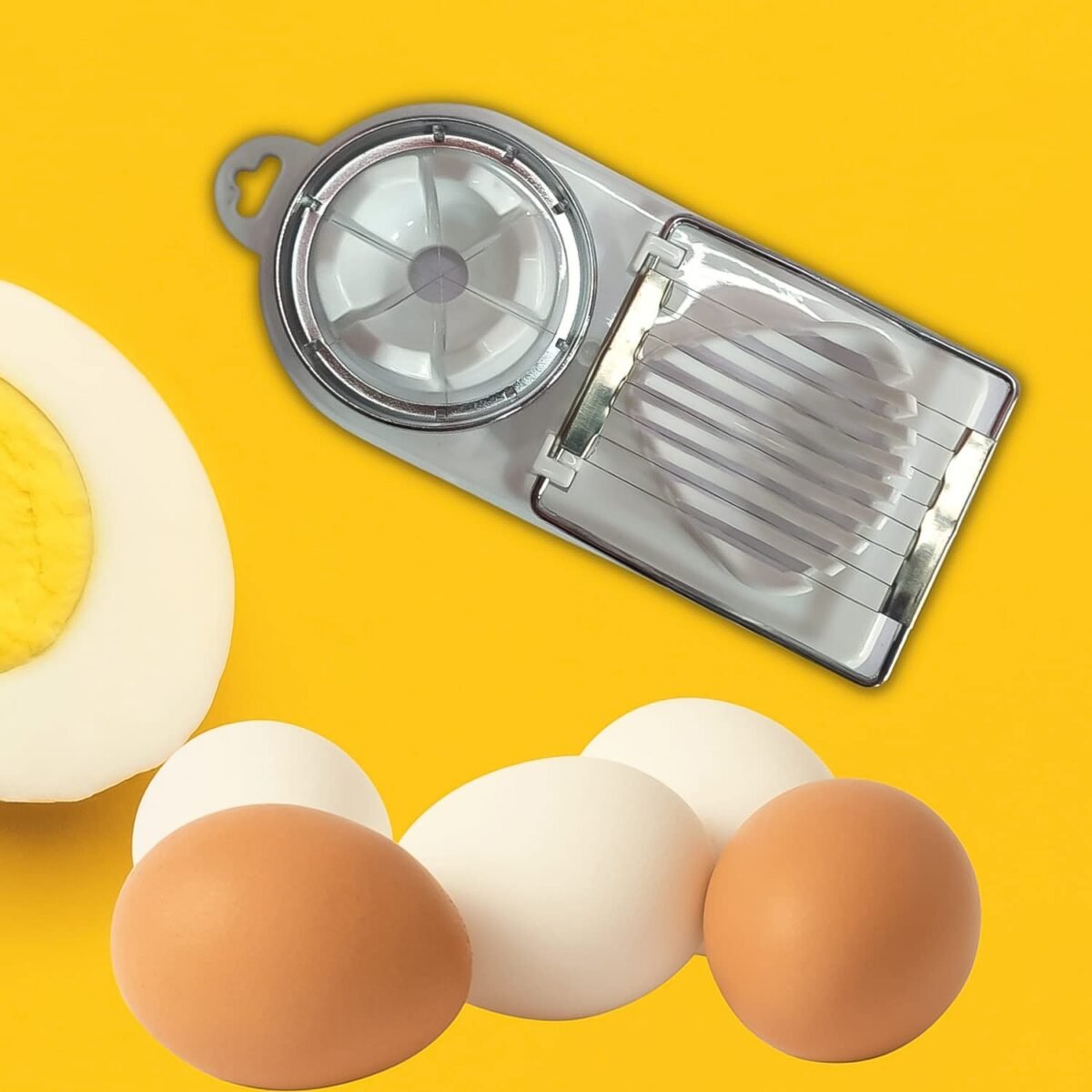 2 In 1 Egg Slicer, Egg Cutter For Hard Boiled Eggs - Image 6