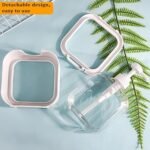 Snap sink Dispenser Plastic Clear Empty Pump Lotion Bottles (1 Set) - Image 3