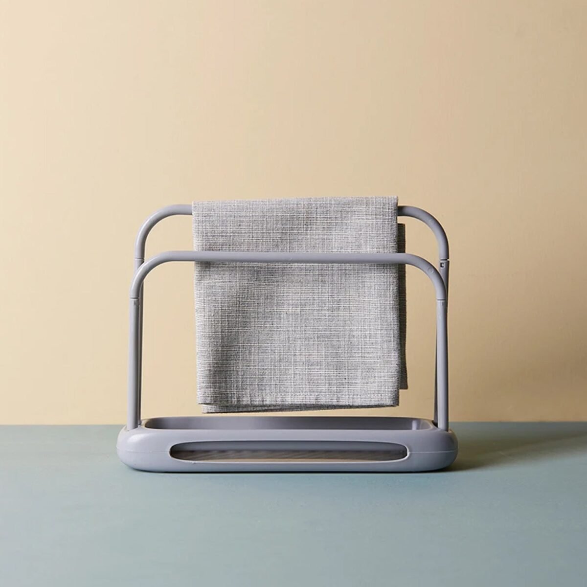 Kitchen Storage Rack for Dish Towels & Cloths (1 Pc, Organizer) - Image 6