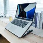 Laptop Cooler Cooling Pad with 2 Quiet Led Fans, Dual USB Ports, Portable Ultra Slim USB Powered 7 Heights Adjustable Laptop Stand for Gaming Laptop - Image 5