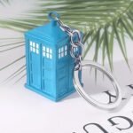Police Booth Box Shape 3 D Metal Keychain (1 Pc) - Image 4
