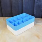 Multi-Function Desktop Drawer Storage Box 10 Grid Underwear Socks Box (2 Pc Set) - Image 6