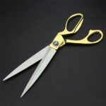 Stainless Steel Tailoring Scissor Sharp Cloth Cutting for Professionals (9.5inch) (Golden) - Image 4