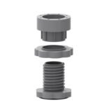 Plastic Washing Machine Vibration Feet , Adjustable Highly Non-Slip Support Anti Vibration Walk  Shock Absorber Noise Cancelling Furniture Lifting Base (4 Pcs Set) - Image 9