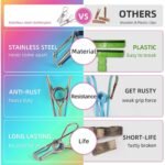 Stainless Steel Multipurpose Sturdy Clothes Hanging Clips - Image 6