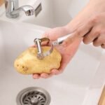 Stainless Steel 2-in-1 Potato Peeler - Multifunctional Julienne Cutter for Vegetables & Fruits - Image 5