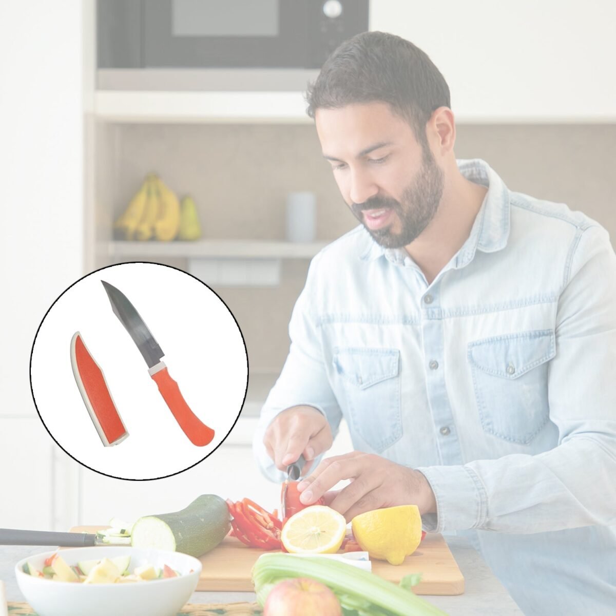 Kitchen Small Knife with cover - - Image 3