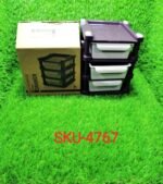 Mini 3 Layer Drawer Used for storing makeup equipment’s and kits used by women’s and ladies. - Image 8