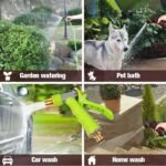 Water Spray Nozzle, Hose Sprayer, High Pressure Long Range Zinc Alloy Rotatable for Gardening Spray Adjustable High Pressure Car Washer Washing Water Spray Gun - Image 5