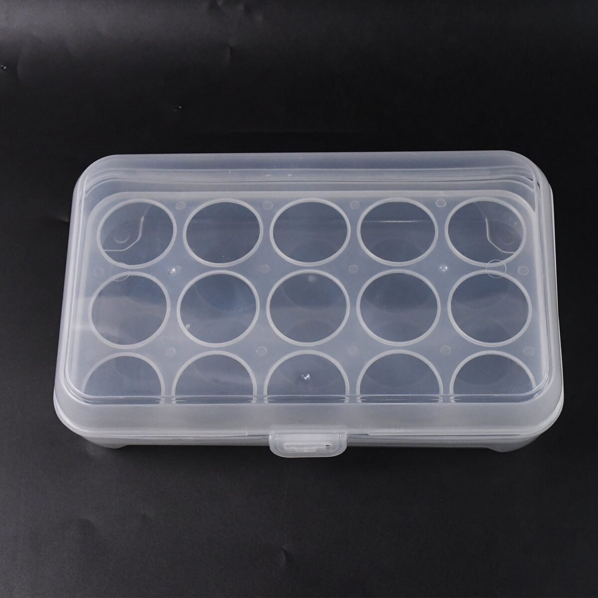 Plastic Egg Storage Container Holder for Refrigerator Egg Tray Holds 15 Eggs (1 Pc) - Image 3