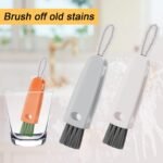 3-in-1 Multifunctional Cleaning Brush Set – Mini Bottle, Cup & Lid Cleaner (1 Pc) - Image 4