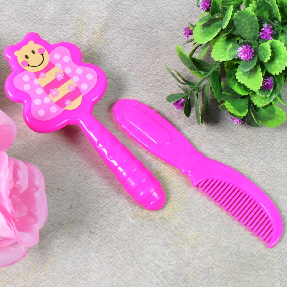 Baby comb and brush hair set (1 Pc / Mix Color), Hair accessories - Image 7