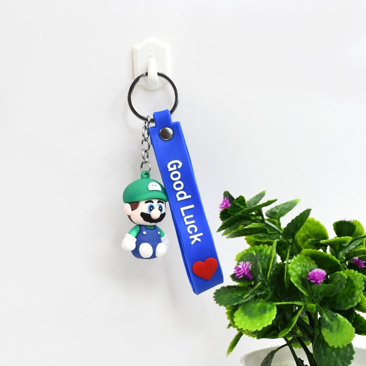 Cute Cartoon Silicone 3D Key Chain with Metal Hook & Strap (Pack of 1) - Image 5