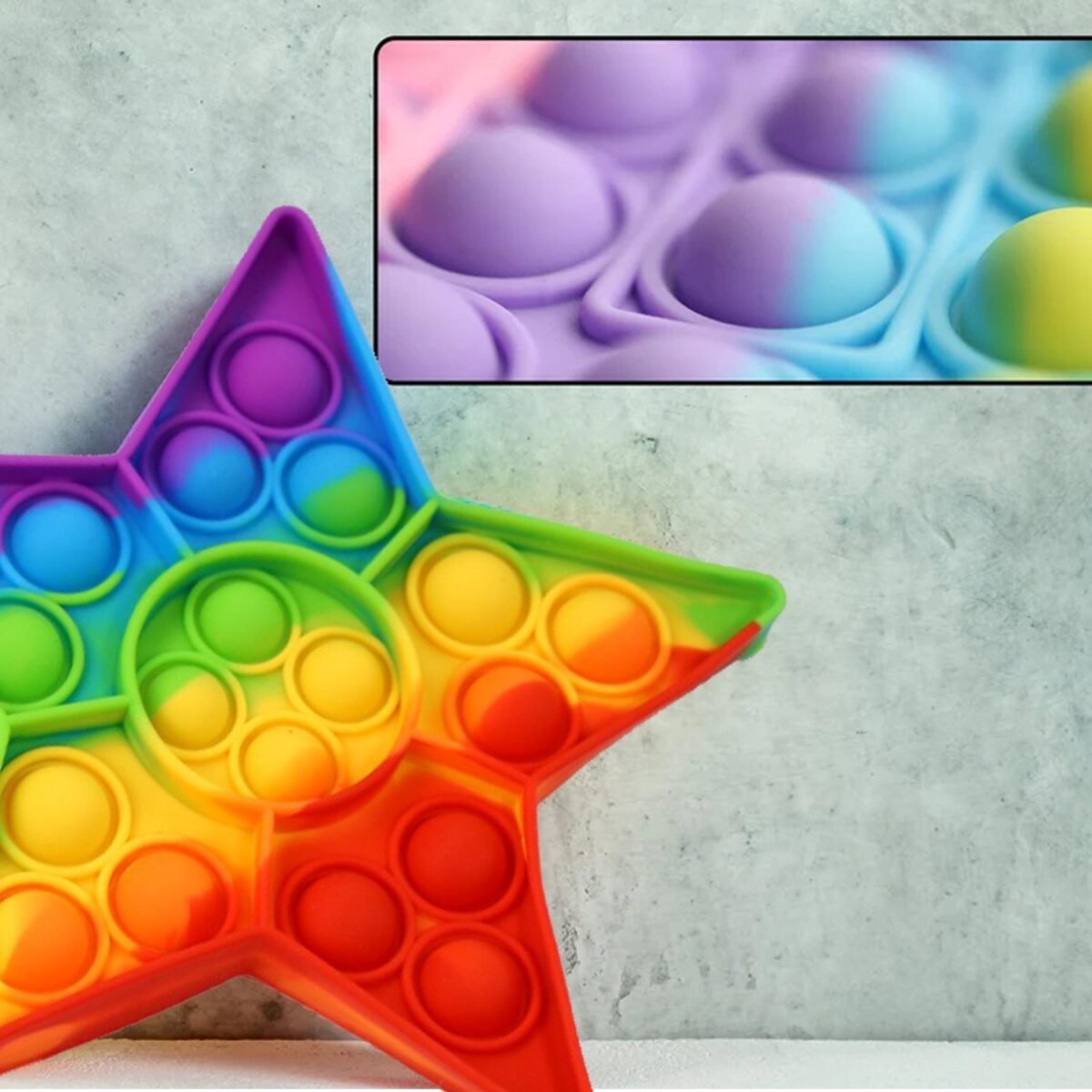 Push  Bubble Fidget Sensory Toy,Autism Special Needs Silicone Stress Relief Toy,Great Fidget Toy Sensory Toys Novelty Gifts for Girls Boys Kids Adults - Image 3