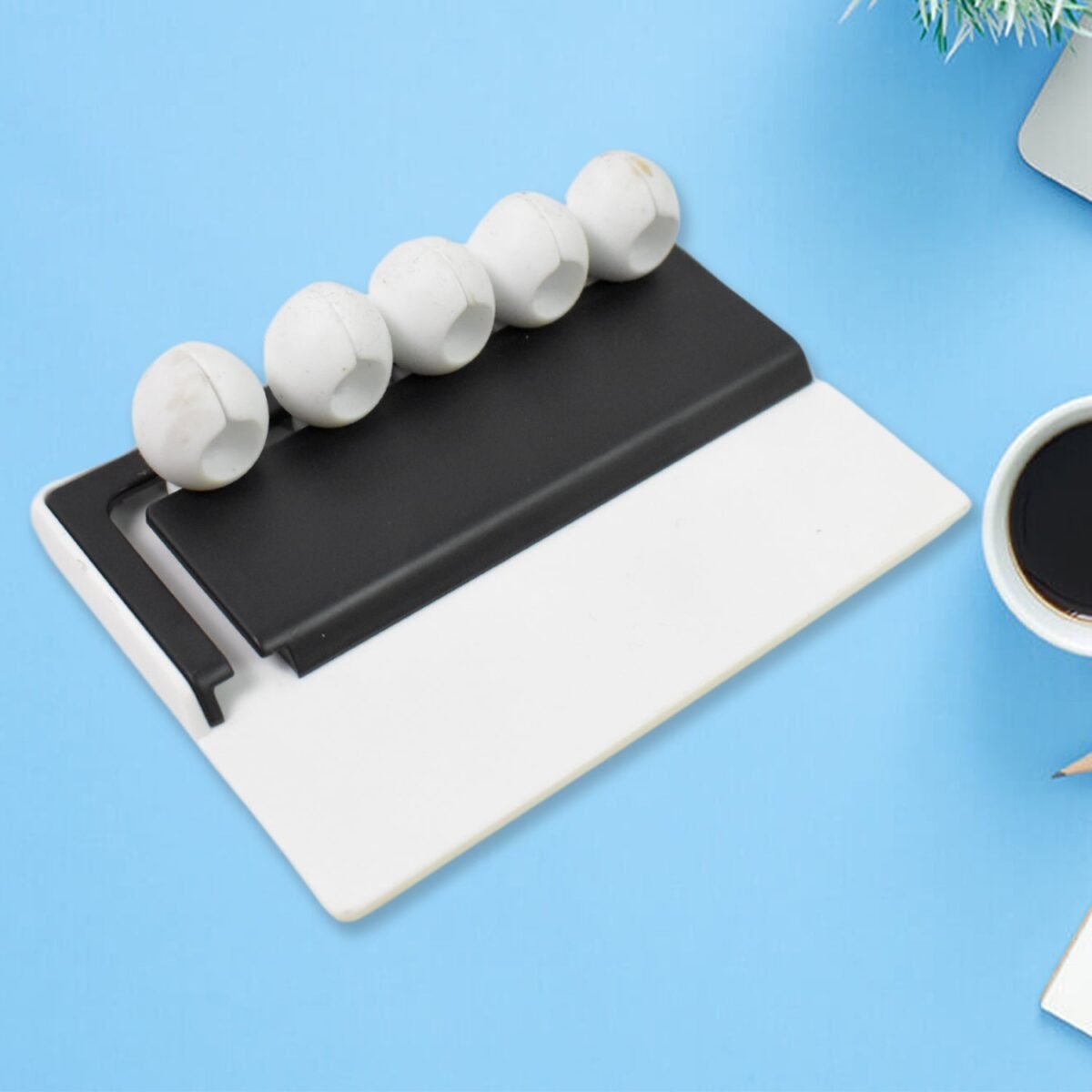5 Slots Adhesive Desk Cable Cord Holder for Charging Cable (1 Pc / Mix Color) - Image 5