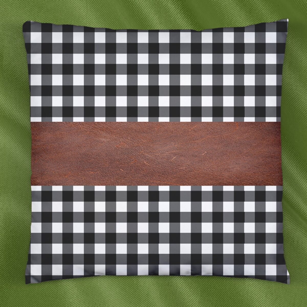 Pillow Covers, Leather & Cotton Cushion Covers (15 × 15 Inch / 1 Pair / 2 Pc) - Image 4