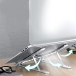 Metal Portable Laptop Stand, with 7 Adjustable Angles (1 Pc) - Image 4