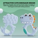 Silicone Dinosaur Teether for Baby (1 Pc / Mix Design & Color) - Image 7