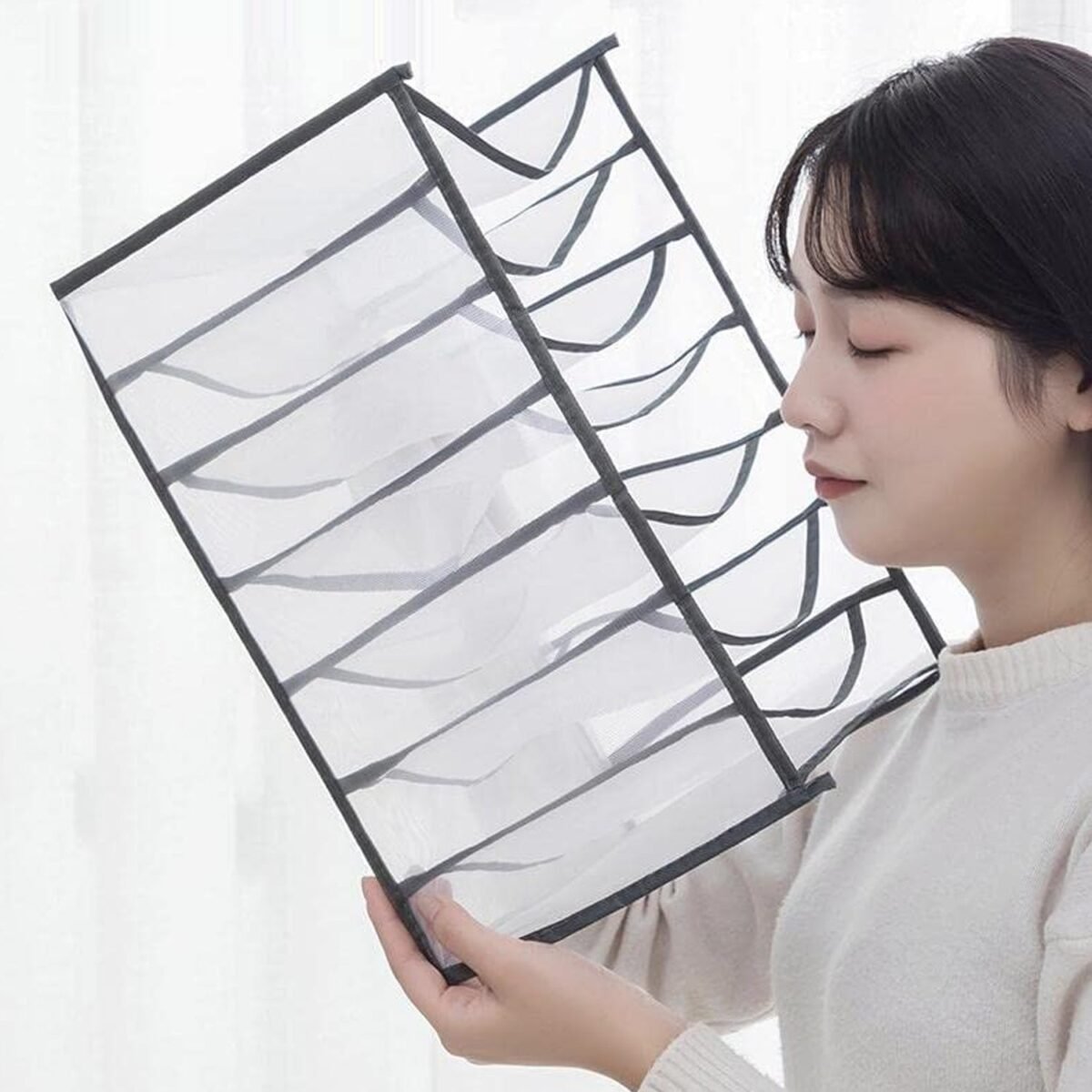 7 Grid Clothes Organizer for Wardrobe Storage - Image 8
