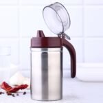 Oil Dispenser Stainless Steel with small nozzle 500ML Oil Container. - Image 3