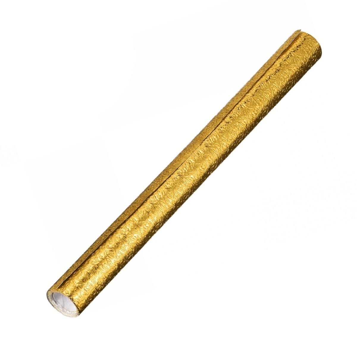 Oil Proof Sticker, Waterproof Self Adhesive Aluminum Foil Wallpaper (60 cm×200 Cm / Golden / 1 Pc) - Image 1