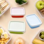 3-Piece Multicolor Airtight Container Set – Rectangular Food & Fridge Storage - Image 6