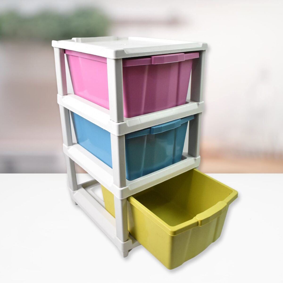 3 Layer Plastic Drawer Storage Organizer (1 Pc) - Image 6