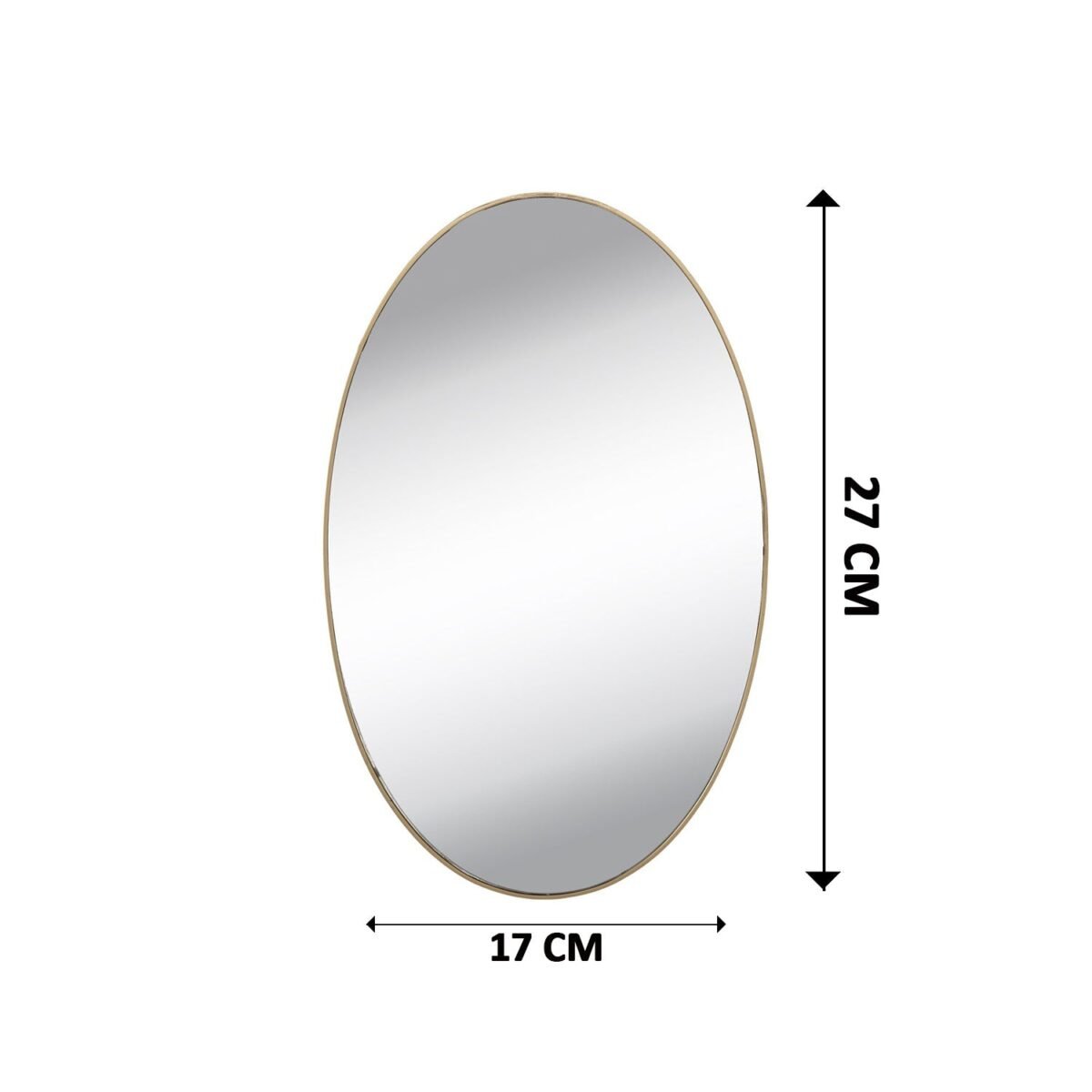 Oval Shape 3D Mirror Sticker (2 Pc Set) - Image 5