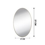Oval Shape 3D Mirror Sticker (2 Pc Set) - Image 5