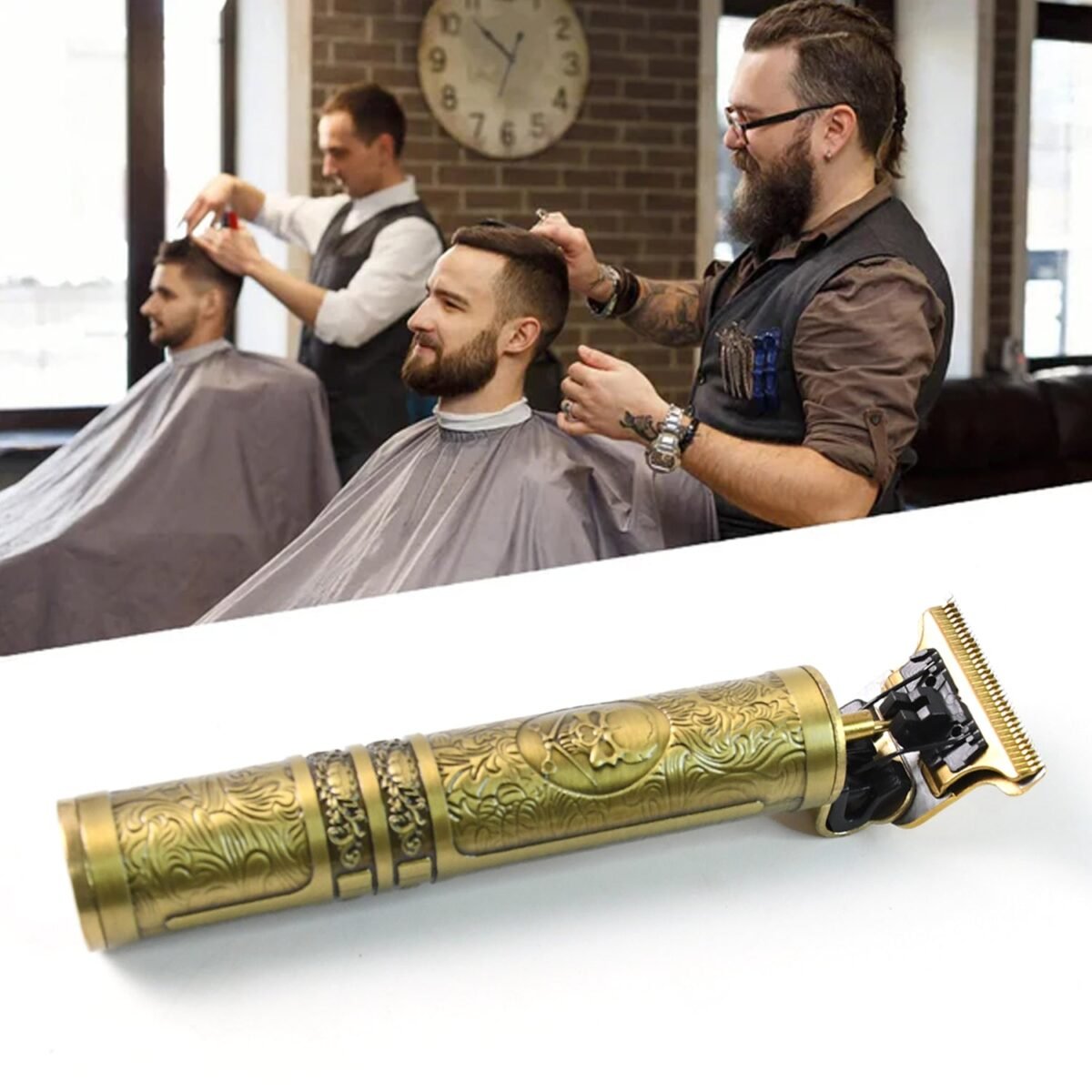 Rechargeable Electric Hair Clippers for Men Cordless Hair Trimmer Haircut Grooming Kit, Hair accessories - Image 6