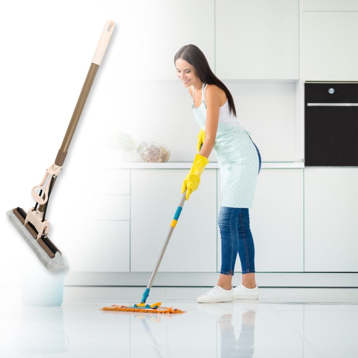 Sponge Mop Super absorbent Sponge-head-self-cleaning miracle-mop - Image 6