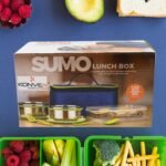 Sumo Lunch Box, with Lunch Bag, Plastic Lunch Box & Plastic Spoon, Fork (2 Pc Set / With Lunch Box) - Image 6