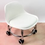 Heavy Duty Round Rolling Stool with Wheels Pedicure Stool (1 pc) - Image 2