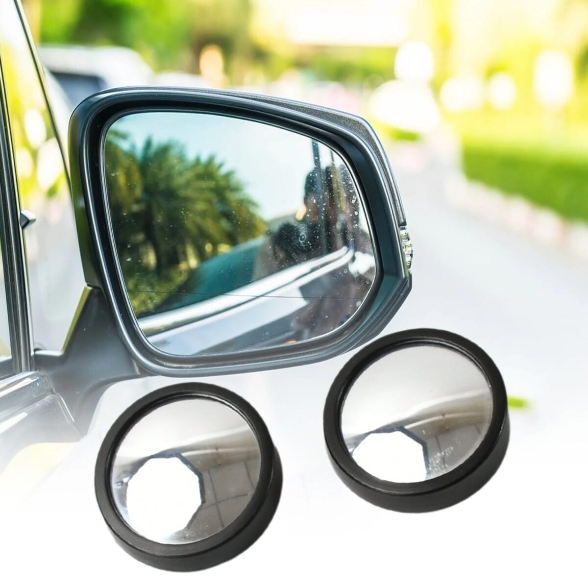Car Blind Spot Mirror – HD Glass, Convex & Frameless (2 Pcs Set) - Image 6