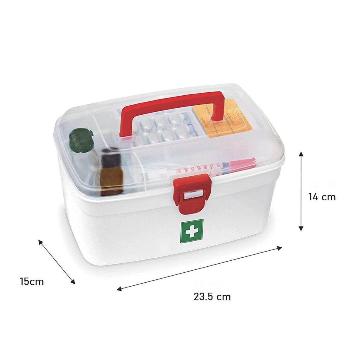 Medical Storage Box with Detachable Tray & Handle - Image 6