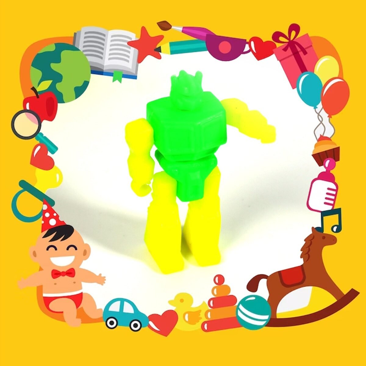 20pc Mix All New Toy With Plastic Commander Container , Mix All Types Playing Toy For Kids - Image 4