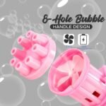 8-Hole battery operated Bubbles Gun Toys for Boys and Girls - Image 3