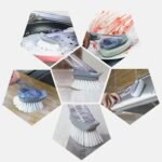 Home & Kitchen Cleaning Brushes, Scrubber, Soap Dispenser Scrub Brush for Pans Pots and Bathtub Sink (2 In 1) - Image 11