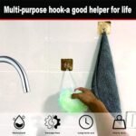 Adhesive Heavy-Duty Hooks for Kitchen and Bathroom (1 Pc / 6×6 Cm) - Image 7