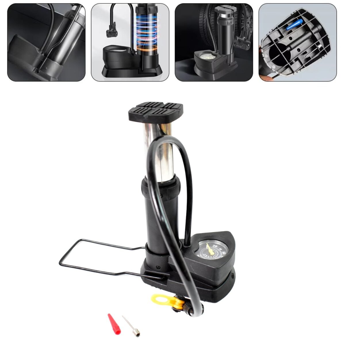 Portable High Pressure Foot Air Pump (1 Pc) - Image 6