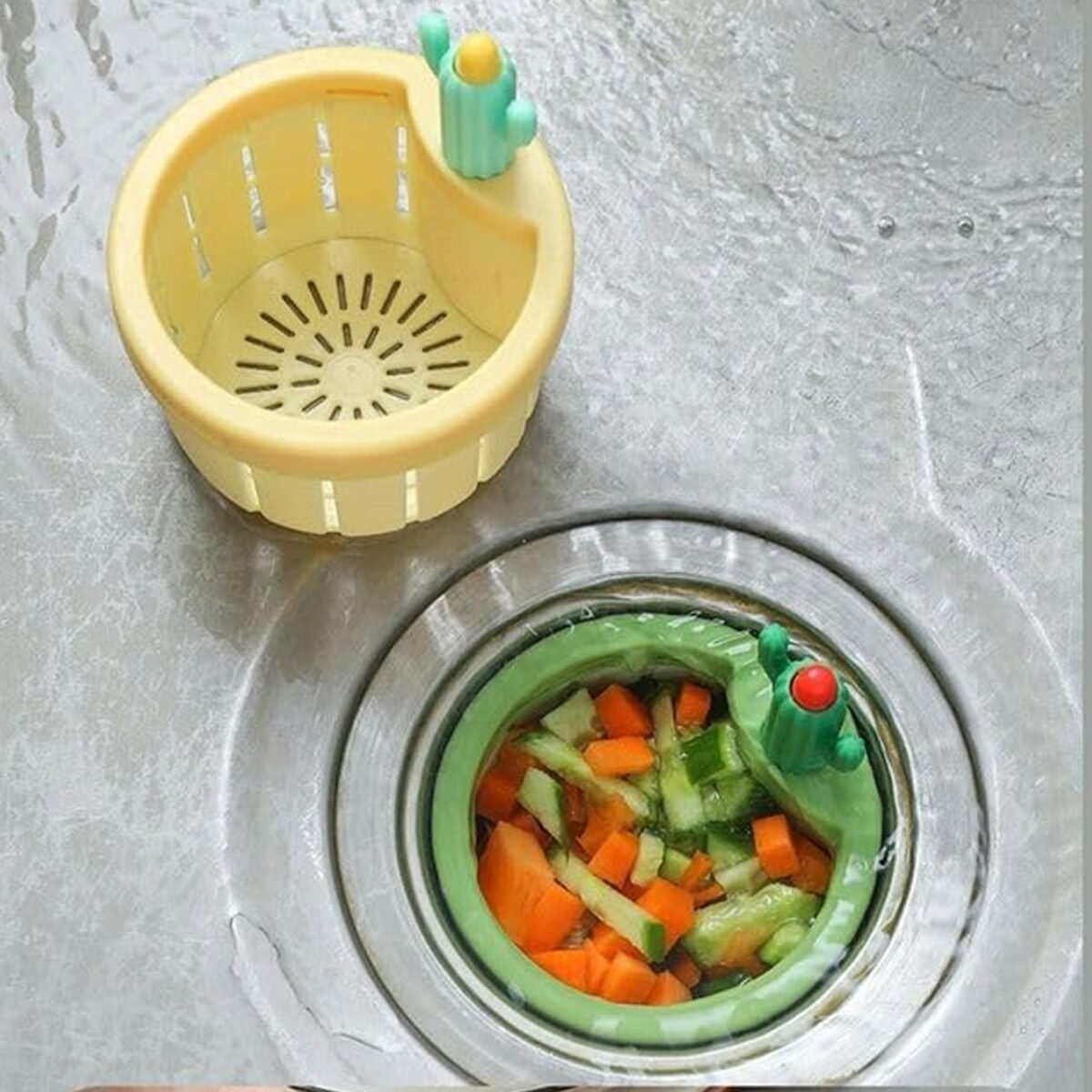 Plastic Kitchen Sink Drain Strainer (1 Pc) - Image 6
