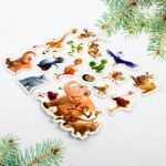 Animals Design Adhesive 3D Stickers (1 Sheet / 22×19 Cm) - Image 6