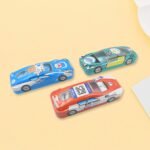 Car-Shaped Metal Compass Box (1 Pc): Pencil Case for Kids, Stationery - Image 3