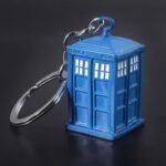 Police Booth Box Shape 3 D Metal Keychain (1 Pc) - Image 6