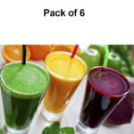 Stylish look Plastic Juicy Glass, Transparent Glasses Set 300ml (6pcs) - Image 5