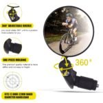Bar End Bike Mirror: 360° Rotatable & Foldable (1 Pc) - Image 7