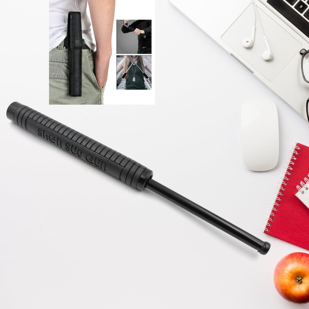 DIY Self-Defense Stick Safety Survival Emergency Outdoor Safety Protection Rod, Multi-Function Collapsible Walking Hiking Emergency Self Defence Tool Extended for Men and Women (50 Cm) - Image 3