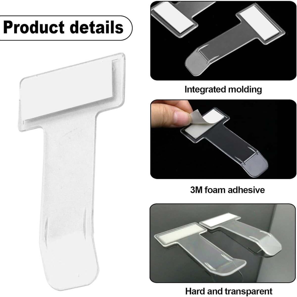 Windscreen cardholder, Fastag Stand, Transparent Ticket Holder Car (2 Pc Set) - Image 8